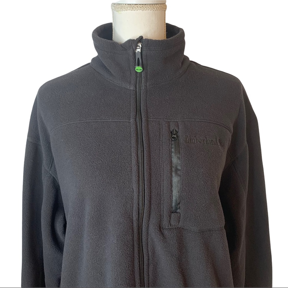 TIMBERLAND Bellamy River Fleece Black Full Zip Jacket Sz XL